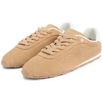 Tommy Hilfiger TH BELLA LOW RUNNER SUEDE Sneaker Halbschuh, Schnürer, Freizeitschuh mit kontrastfarbenem Fersenbesatz