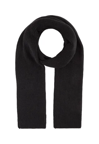Denim Tom Tailor - Basic Strickschal mit recyceltem Polyester black - Gr. - OS