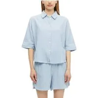 s.Oliver Hemdbluse Gestreifte Sommerbluse - 3/4-Arm