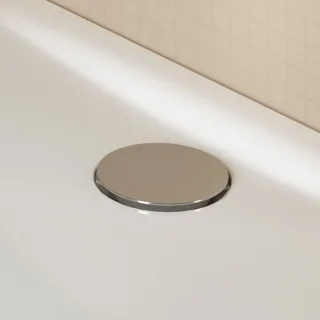 VitrA Badewannen-Zubehör Ab- und Überlaufgarnitur mit Ablaufabdeckung Chrom,59970013000 59970013000
