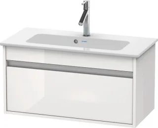 Duravit Ketho Waschtischunterbau wandhängend Weiß Hochglanz 800x385x410 mm - KT642302222 KT642302222
