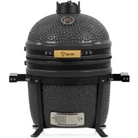 BBQ-Toro Keramikgrill Kamado Grill Holzkohlegrill Ø 39 cm "SHIRO" mit Thermometer