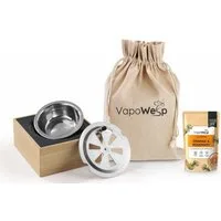 VapoWesp Wespennestattrappe VapoWesp Räucherbox inkl. VapoPulver Orange & Rosemary 50 g