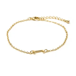 Luxenter Armband mit 18-karätiger Gelbgold-Oberfläche – Alphabet