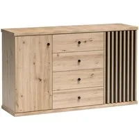 Marmex Möbel Kombikommode CALI 04 Sideboard Schubladenschrank mit Schubladen und Schranktüren