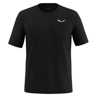 SALEWA - Eagle Minilogo Merino T-Shirt Herren - Schwarz (Gr.50)