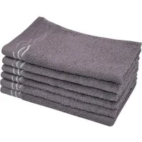 Dyckhoff Gästehandtücher Wave, Frottier (Set, 6-St), mit Jacquard-Bordüre