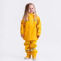BMS Regen- und Matschjacke BMS Regenjacke für Kinder 100% wasserdicht mit Kapuze