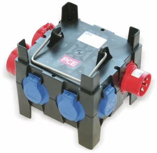 PCE Stromverteiler, IMST, 2x CEE 16A, 4x Schutzkontakt-Steckdose