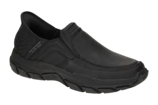 Skechers 204810 BBK RESPECTED - ELGIN Herren Slipper schwarz Air Cooled Memor...