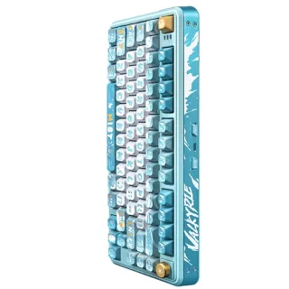 VALKYRE VK75 Tri-mode Mechanical Gaming Keyboard 80-Keys Gasket Structure RGB Lighting JSA Profile 8000mAh 2.4G/bluetoot