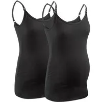 M.M.C. Stilltop Stillmode Tanktop 2er Set Umstandsmode (2-tlg) Stillunterhemd