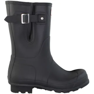 Hunter Original Side ADJ Kurze Herren Gummistiefel Schwarz