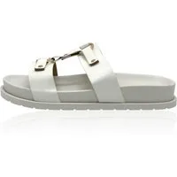 Nowaland Damen Sandalen – Leichte Pantoletten mit dekorativen Riemen Pantolette Sommerlich, leicht, bequem und stilvoll kombinierbar