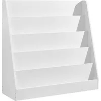 SONGMICS Spielzeugtruhe Kinderregal, Bücherregal, Spiegelregal, Spielzeugregal, Montessori Regal mit 5 Ebenen, 30 x 80 x 80 cm