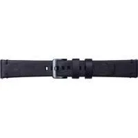 Leder Armband Essex von Strap Studio, Uhrenarmband schwarz, 20 mm, Samsung Galaxy Watch