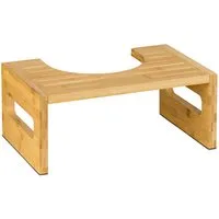 relaxdays Badhocker Toilettenhocker aus Bambus (1 St)