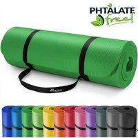 TRESKO Gymnastikmatte rutschfest mit Tragegurt Sportmatte gepolstert, Yogamatte Gymnastikmatte Dick Fitnessmatte