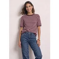 STREET ONE Kurzarmpullover im Streifen-Design