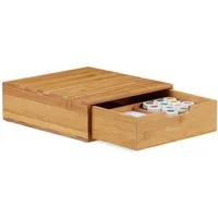 relaxdays Schubladenbox Bambus, 1