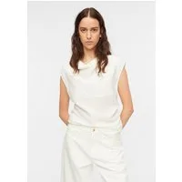comma Blusentop Bluse Strukturiertes Top mit Raffung