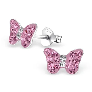 Schmetterling Ohrringe aus 925 Silber