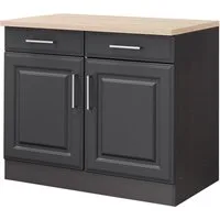 KOCHSTATION Unterschrank KS-Stockholm hochwertige MDF-Fronten
