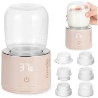 lionelo Babyflaschenwärmer THERMUP SWIFT, 3min/37–50°C/6h Warmhalten/USB-C/60W/5 Adapter