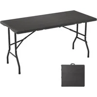KOMFOTTEU Campingtisch, Gartentisch Buffettisch klappbar, für 4-6 Personen