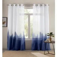 Bruno Banani Gardine Nevalla (1 St), Ösen, halbtransparent, Baumwolle, modern, Farbverlauf, Wohnzimmer, Schlafzimmer, halbtransparent
