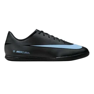 Nike - "Mercurial" Hallenfußballschuhe für Herren, Leder (Schwarz/Blau)