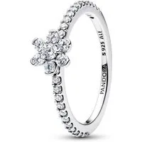 Pandora Fingerring Funkelnder Blumenring für Damen, 925er Silber von PANDORA Timeless