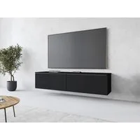 Home affaire Lowboard LOWBOARD D, wahlweise mit oder ohne Beleuchtung, modernes TV-Board ohne Griffe, mit viel Stauraum,stehend und hängend