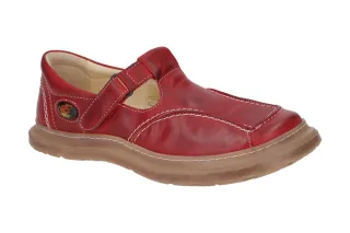Eject Damenschuhe 7573.004 SONY2 Sportliche Slipper red Echtleder Gummisohle