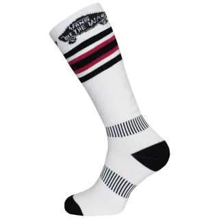 Vans von der Wand Weißer/Schwarzer Schnee Mid Womens Performance Socken VQJP6MZ