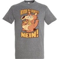 Youth Designz Print-Shirt Herren T-Shirt BEVOR DU FRAGST NEIN mit lustigem Spruch Aufdruck