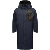 Stone Harbour Regenmantel Zafaar Lange Herren Regenjacke mit Kapuze