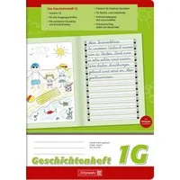 BRUNNEN Schulheft Geschichtenheft A4 linke Seite unliniert zum Bebildern von Geschichten