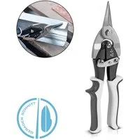 STAHLWERK Blechschere gerader Schnitt Metallschere Blechschneider, (Packung, 1-tlg), zum professionellen Schneiden von Metallblechen