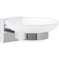 tesa Seifenspender 1x tesa ekkro Seifenschale, (Packung, EKKRO), chrom-weiß 13,1 cm : 11 cm : 5,1 cm