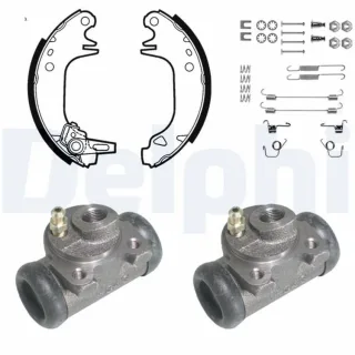 Delphi Bremsbacken vormontiert hinten Peugeot 205 309 1,9