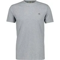 Gant T-Shirt SLIM PIQUE SS T-SHIRT aufgestickte GANT-Wappengrafik auf der Brust
