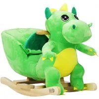 Deuba Schaukeltier Dino, Dinosaurier Schaukeltier Schaukelpferd Wippe Kinder Baby Spielzeug