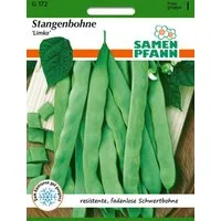 SAMEN PFANN Gemüsesamen Stangenbohne, Limka - Bohnen-Samen Saatgut Samen, Phaseolus vulgaris