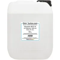 DistrEbution Körperpflegemittel Glycerin 99,5 % pflanzlich Lebensmittelqualität (E422), hochrein, GMO-frei, für Lebensmittel, Kosmetik, Seifen & DIY