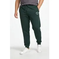 Men Plus Sweathose Jogginghose Print Modern Fit Elastikbund 4 Taschen