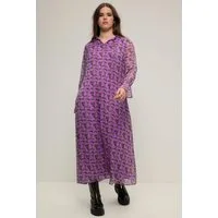 Studio Untold Maxikleid Maxikleid A-Line Chiffon Tiger-Print Volants