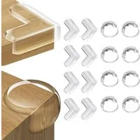 Montegoni Kindersicherung Baby Eckenschutz 16er Set Transparent – Möbel- & Tischschutz, Modern, funktional, familienfreundlich, minimalistisch
