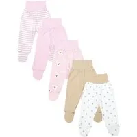 TupTam Schlupfhose TupTam Baby Unisex Hose mit Fuß Bunte 5er Pack