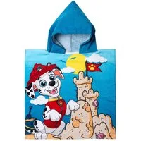 United Labels® Strandtücher Paw Patrol - Marshall und Sandburg - Badeponcho mit Kapuze